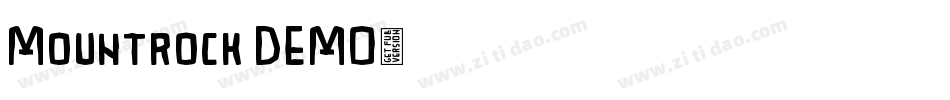 Mountrock DEMO字体转换
